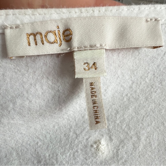 Maje White Embroidered Dress - Picture 10 of 16